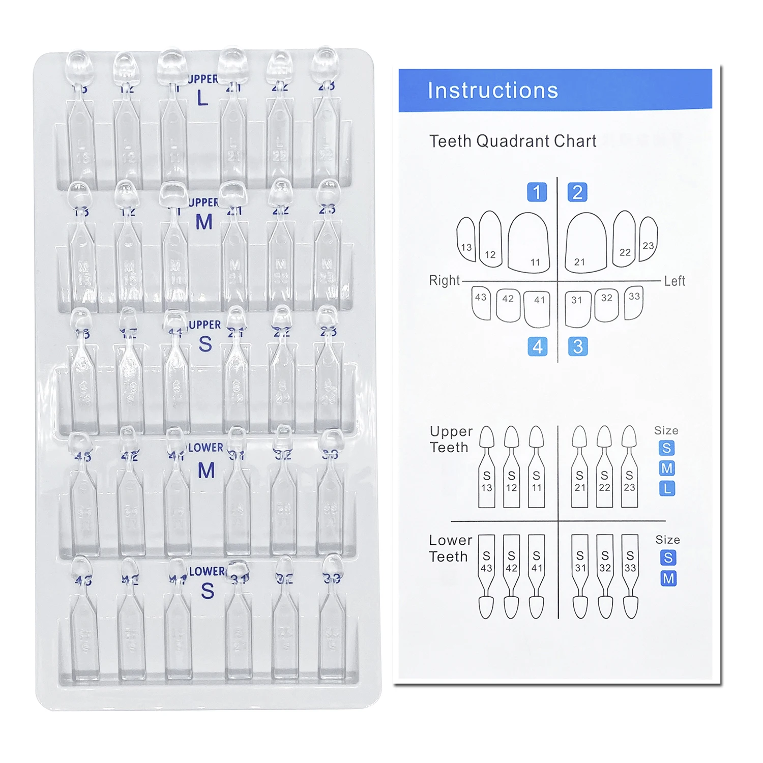 32pcs/Set Dental Veneer Mould  - Teeth Whitening Moulds 评论和价格